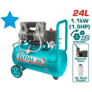 TOTAL SILENT AIR COMPRESSOR 24L (TCS1110242)