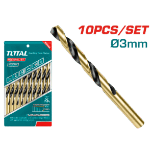 TOTAL HSS DRILL BIT DIN 338 3MM (TAC100303)
