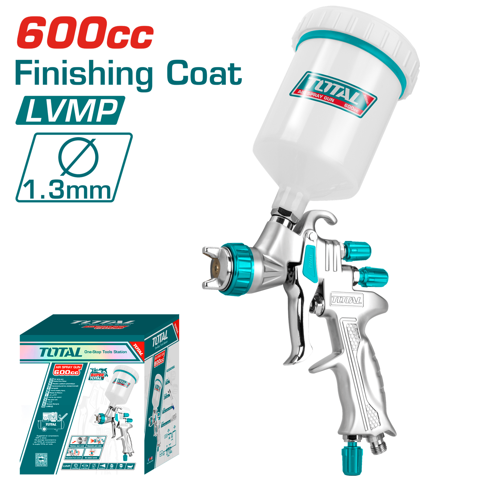 TOTAL SPRAY GUN 600CC (TAT10605)