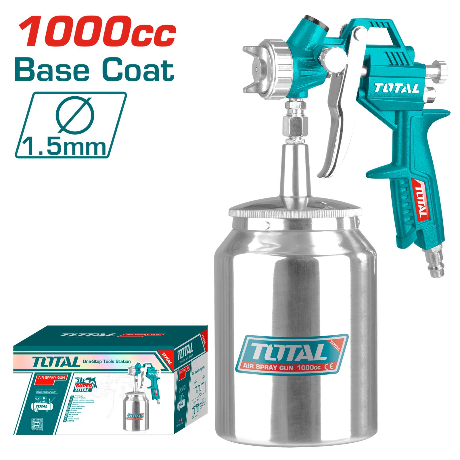 TOTAL SPRAY GUN 1000CC (TAT11001)