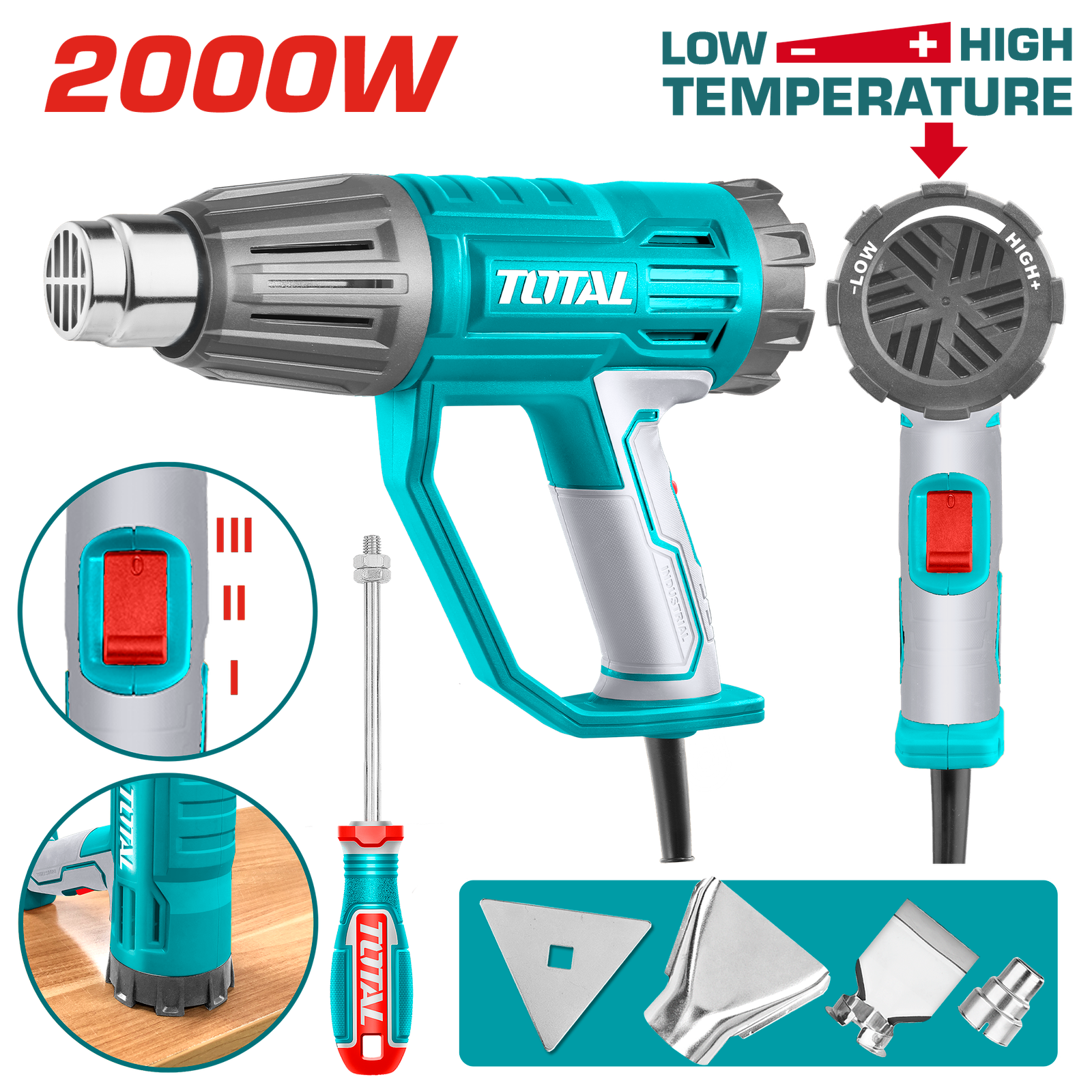 TOTAL HEATGUN 2000W (TB20045)