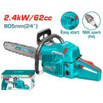 TOTAL GASOLINE CHAIN SAW 62cc (TG5602411)