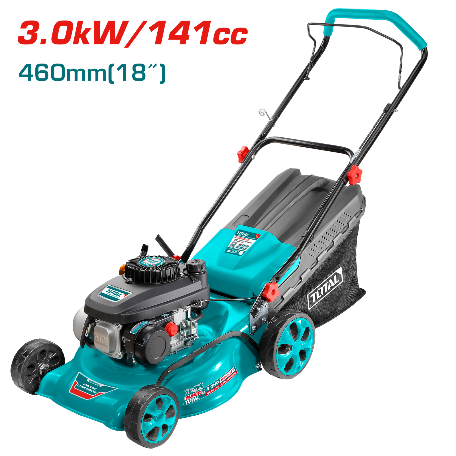 TOTAL GASOLINE LAWN MOVER HAND PUSH 4HP (TGT141181)