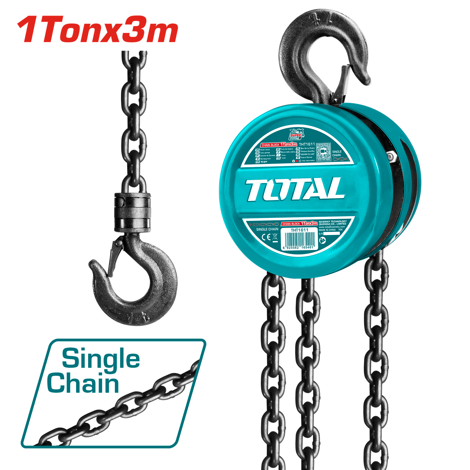 TOTAL CHAIN BLOCK 1TON 3M (THT1611)