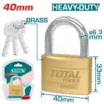 TOTAL BRASS PADLOCK 40MM (TLK32402)