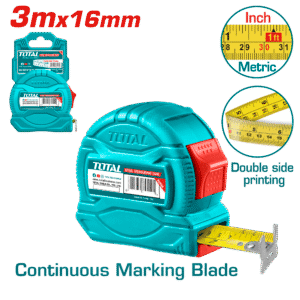 TOTAL STEEL MEASURING TAPE 3M*16MM (TMT34316)
