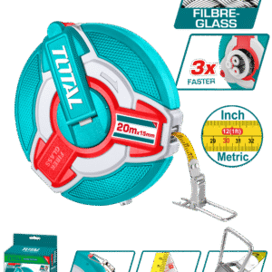 TOTAL FIBRE GLASS MEASURING TAPE 20M (TMTF18206)