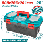 TOTAL PLASTIC TOOL BOX 20"(TPBX0201)