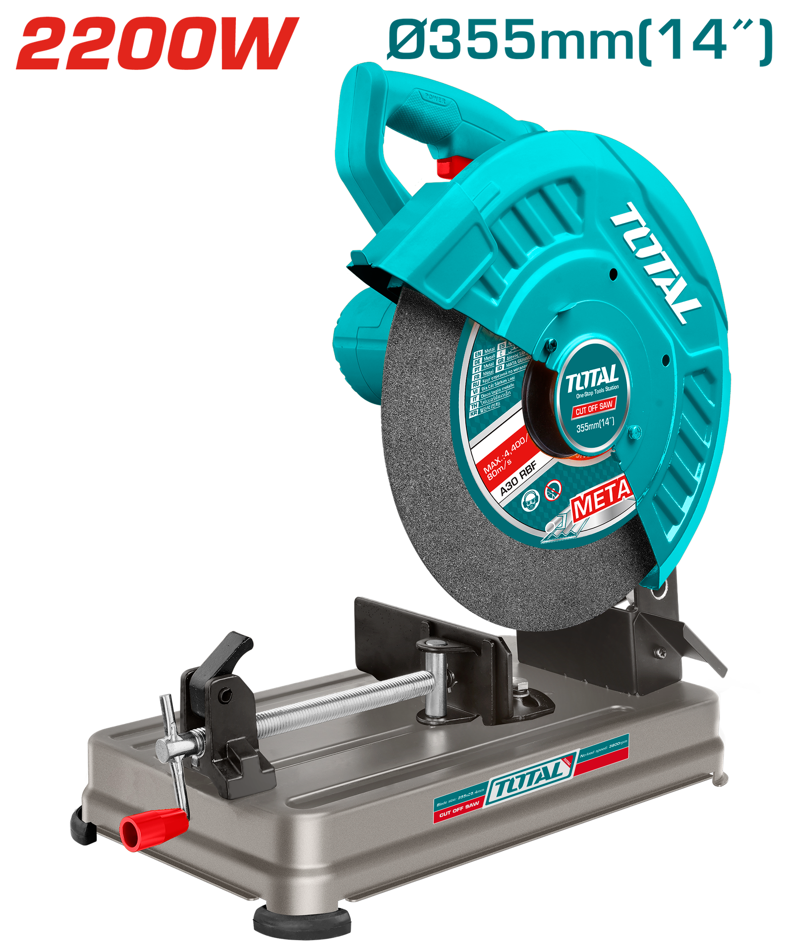 TOTAL CUT OFF SAW 2200W - 355MM 14" (TS223558)