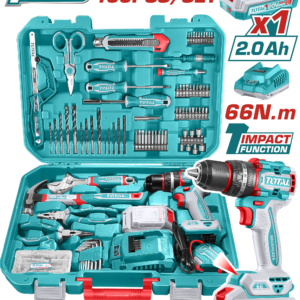 TOTAL CORDLESS 165PCS TOOLS SET (THKTHP11652)