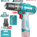 TOTAL CORDLESS IMPACT DRILL 12V (TIDLI12206)