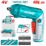 TOTAL LITHIUM-ION SCREWDRIVER 4V 1.5AH TYPE C (TSDLI0442)