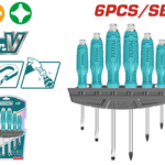TOTAL 6PCS GO THROUGH SCREWDRIVER SET (THGSS35061)