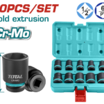 TOTAL 1/2" IMPACT SOCKET SET 10PCS (THISTD12101)