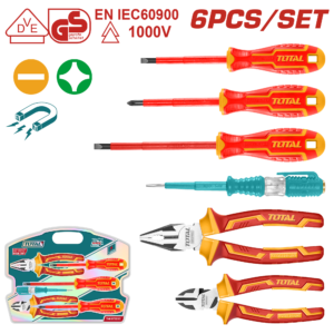 TOTAL 6PCS HANDTOOLS SET 1000V (THKIST3062)