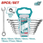 TOTAL RATCHET SPANNER SET 8 PCS (THT102RK086)