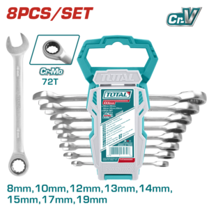 TOTAL RATCHET SPANNER SET 8 PCS (THT102RK086)