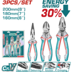 TOTAL 3PCS PLIERS SET (THT2K0301)