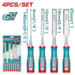 TOTAL WOOD CHISEL SET 4PCS (THT41K0401)