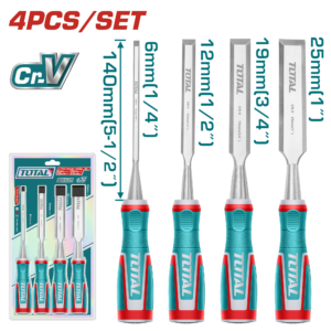 TOTAL WOOD CHISEL SET 4PCS (THT41K0401)