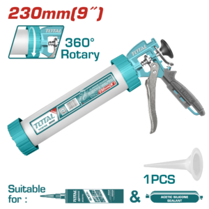 TOTAL ALUMINIUM CAULKING GUN 9" (THT20109)