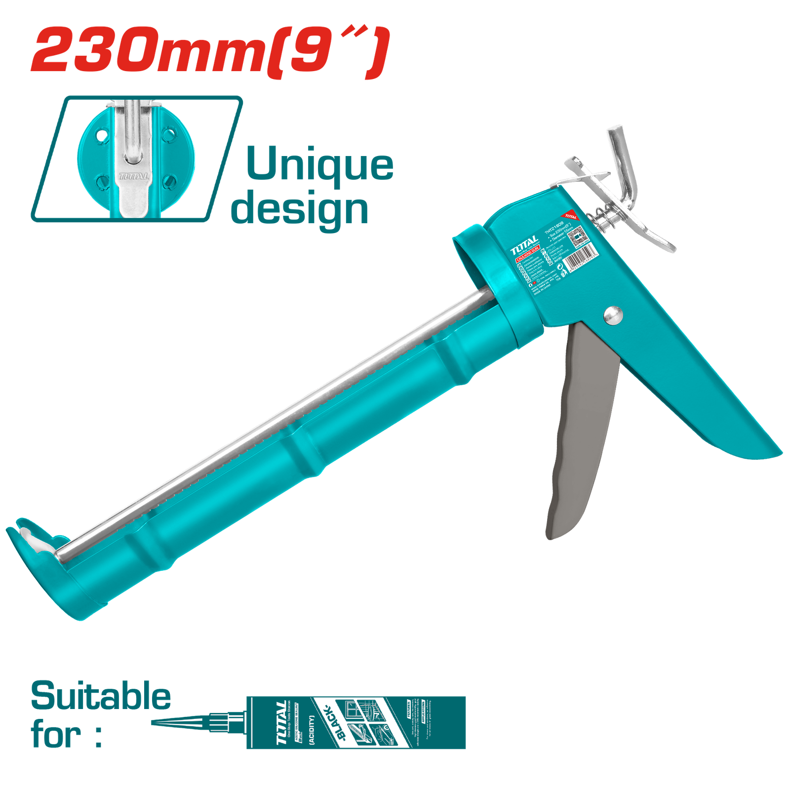 TOTAL CAULKING GUN 9" (THT21809)